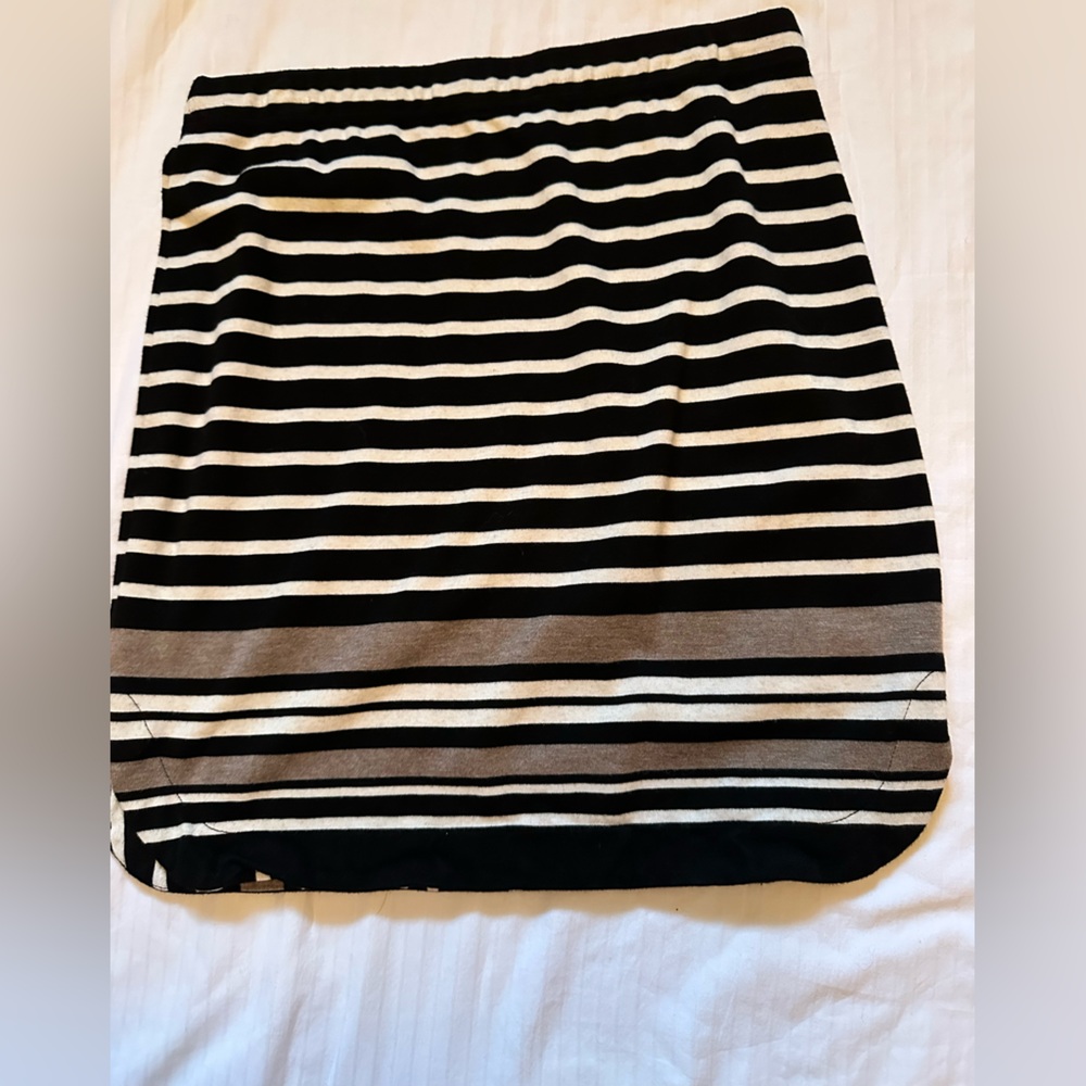 Striped Black and White Skirt